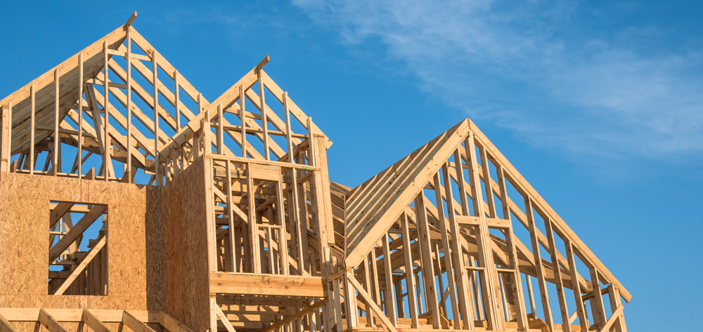 maison en bois en construction