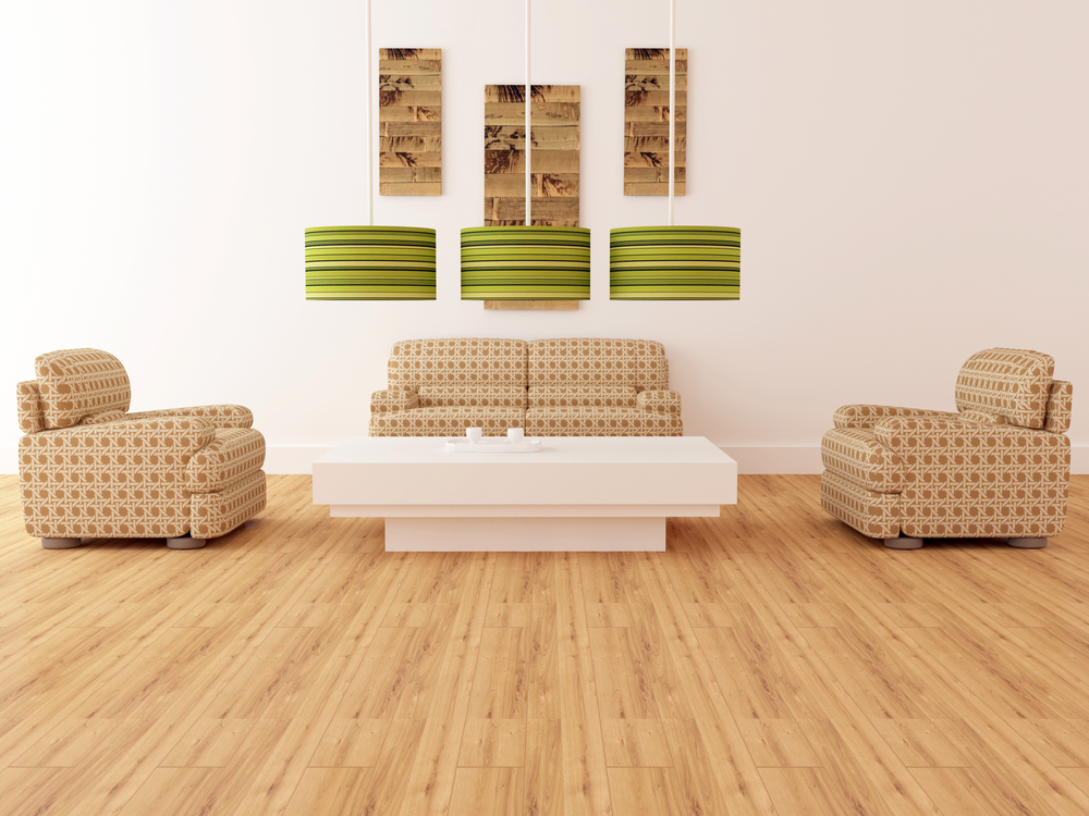 parquet en bambou dans un salon